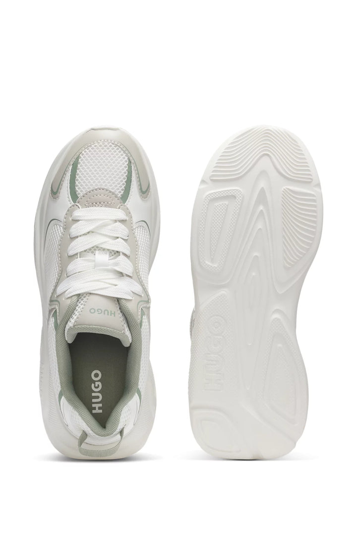 HUGO Mesh-detail trainers with rear pull loop