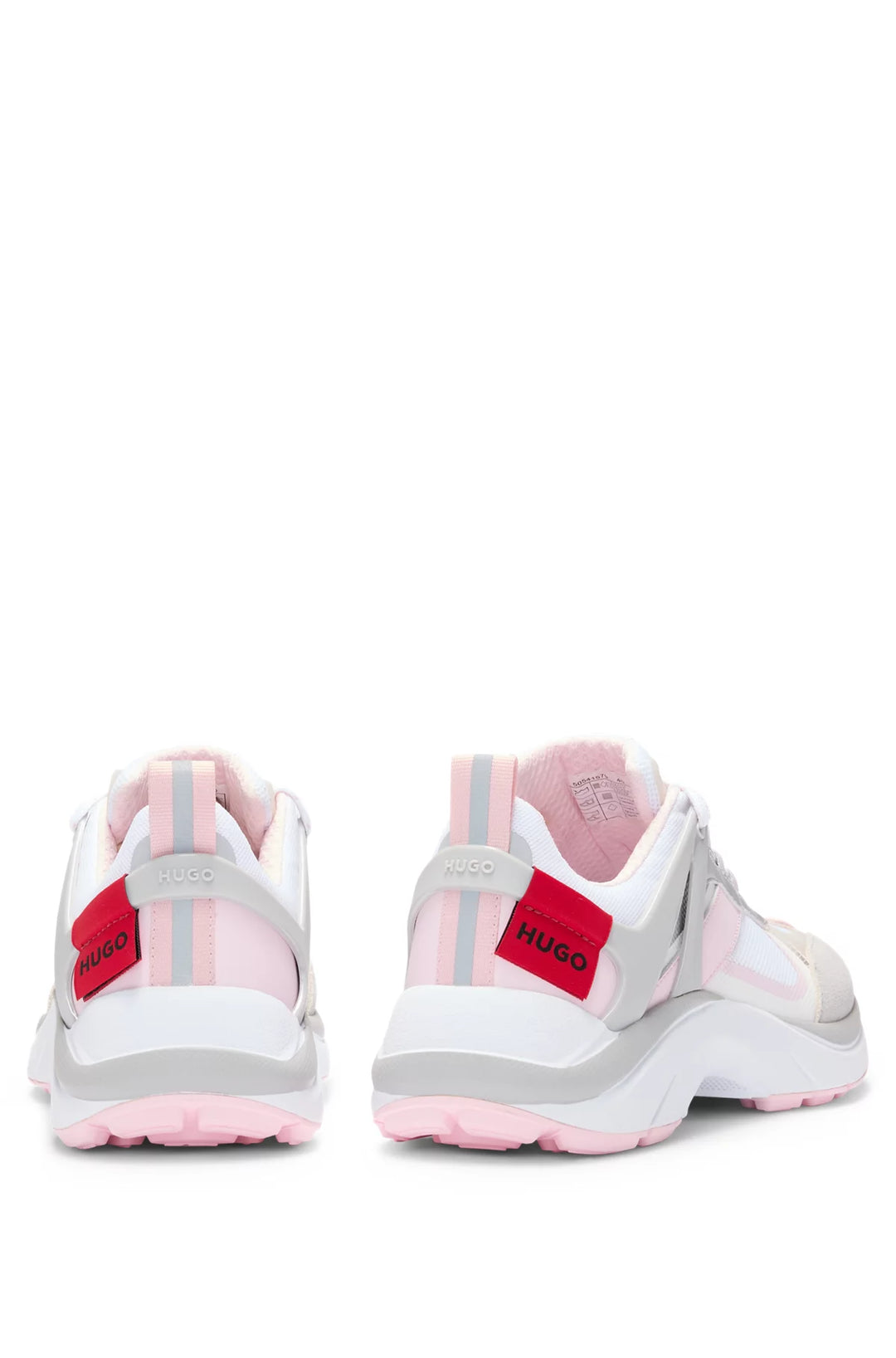 HUGO Running-inspired trainers with mesh and suede