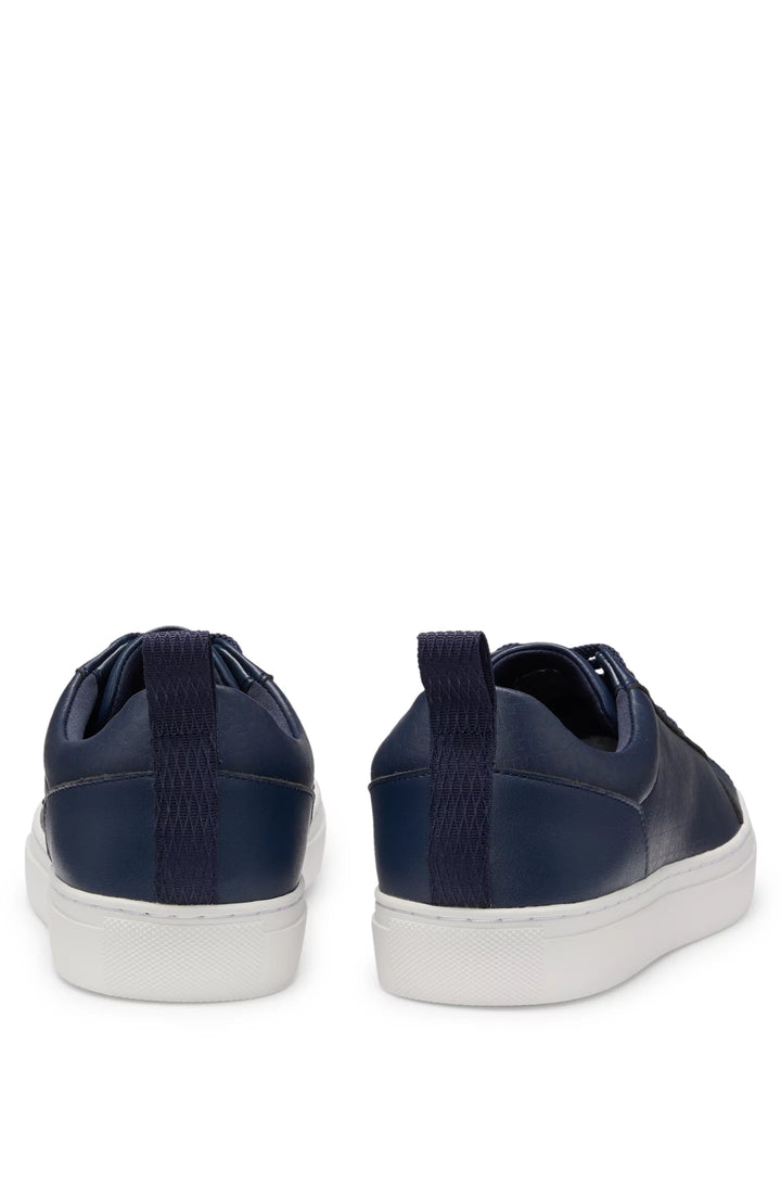 Hugo Faux-leather trainers with tonal monograms