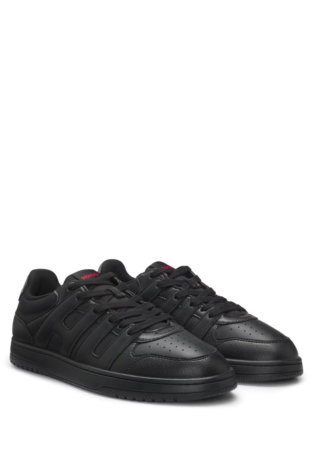 Hugo Faux-leather trainers with logo uppers
