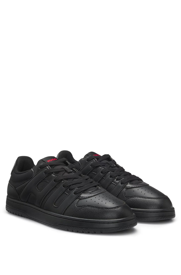 Hugo Faux-leather trainers with logo uppers