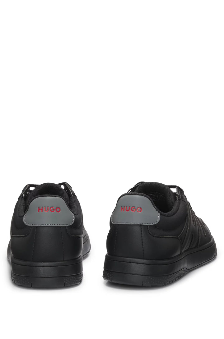Hugo Faux-leather trainers with logo uppers