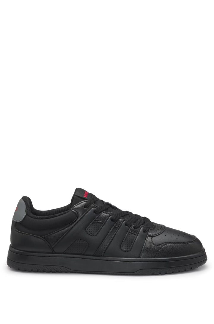 Hugo Faux-leather trainers with logo uppers