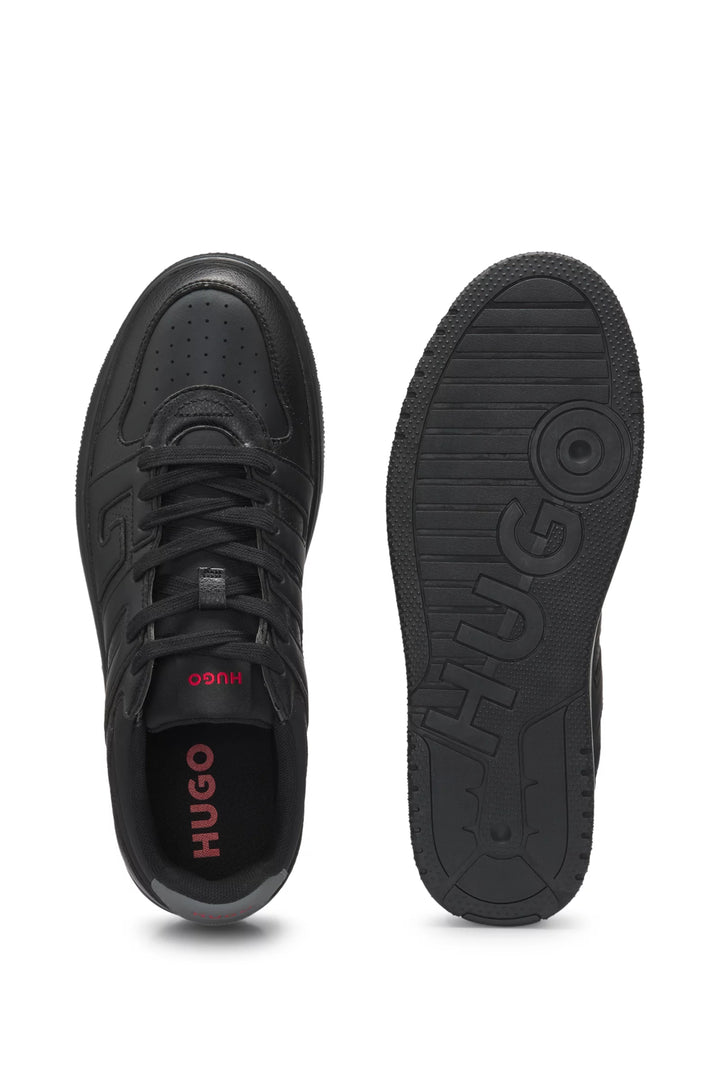 Hugo Faux-leather trainers with logo uppers