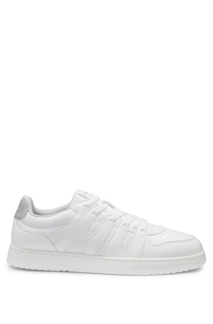 Hugo Faux-leather trainers with logo uppers