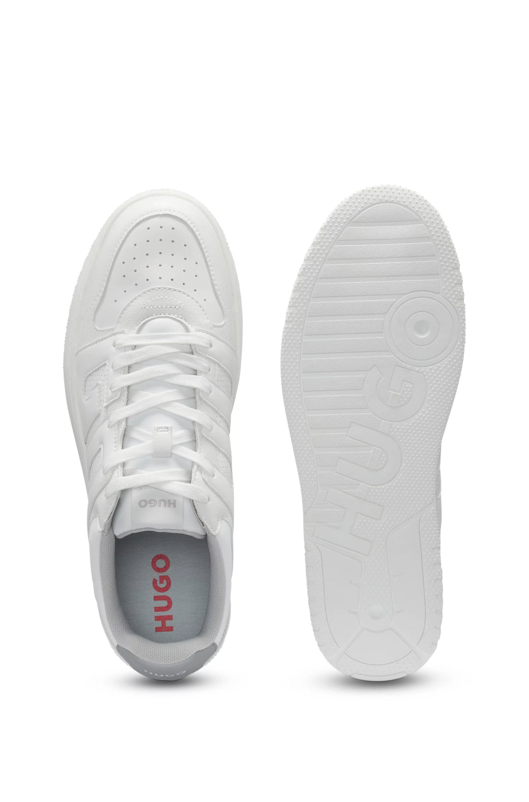 Hugo Faux-leather trainers with logo uppers