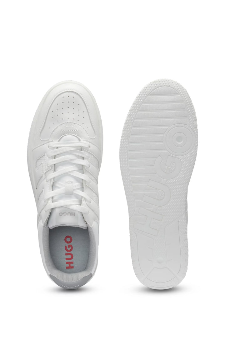Hugo Faux-leather trainers with logo uppers