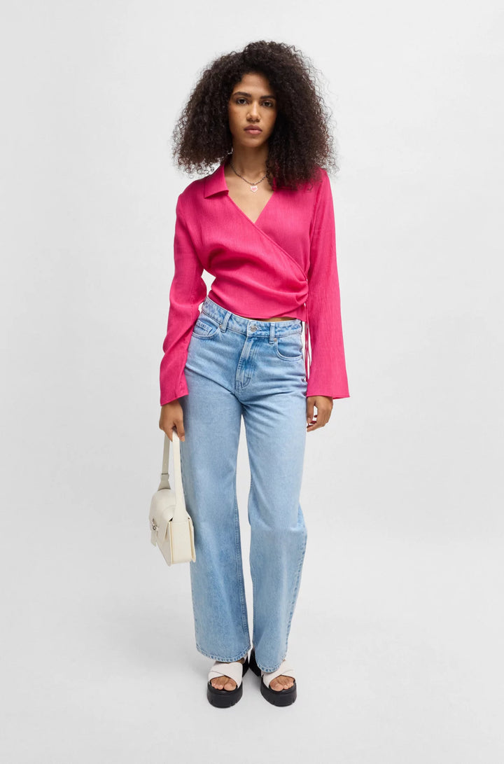 HUGO Suede sandals with buckled strap and chunky sole