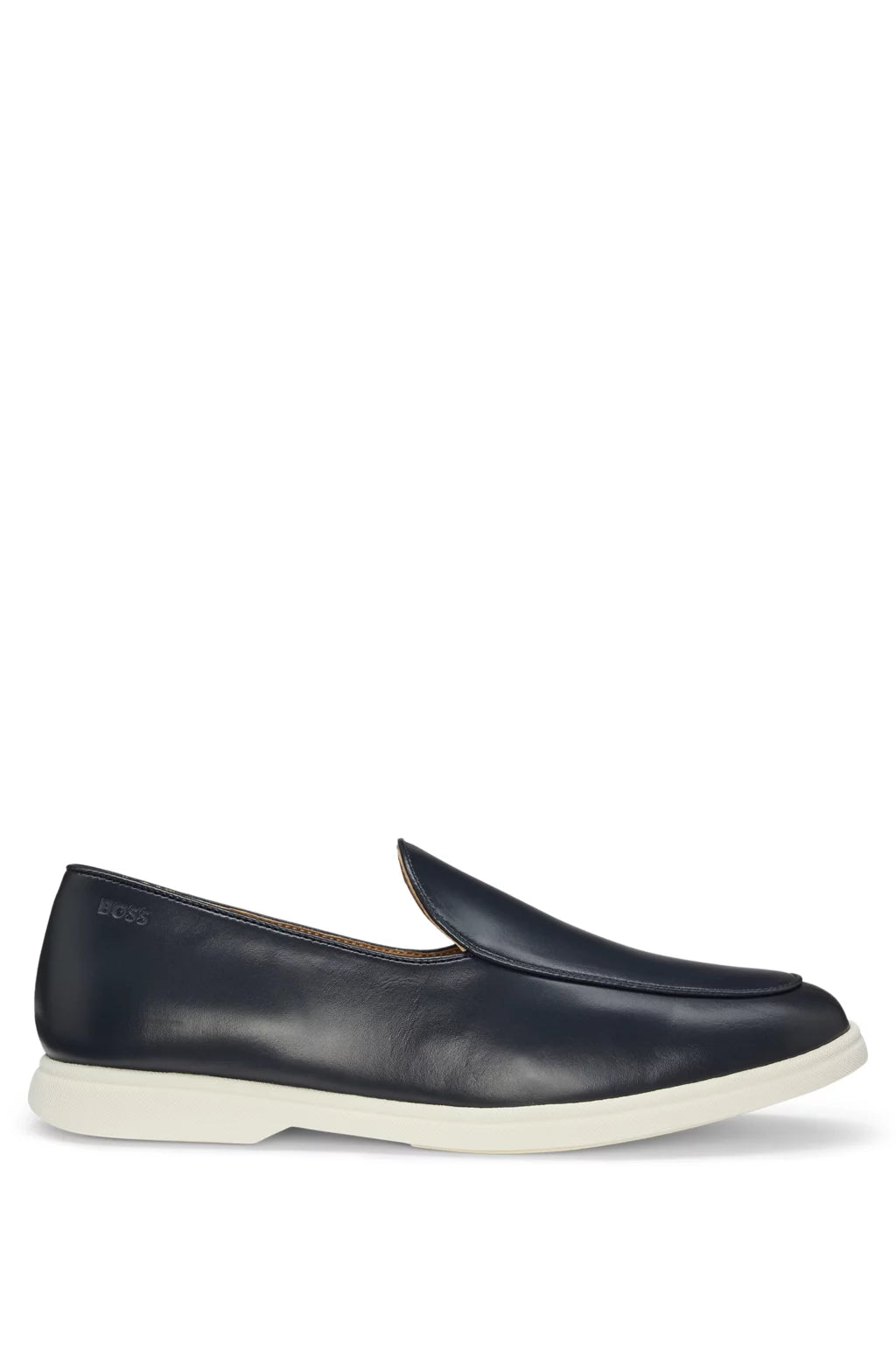 Boss Nappa-leather loafers with contrast outsole