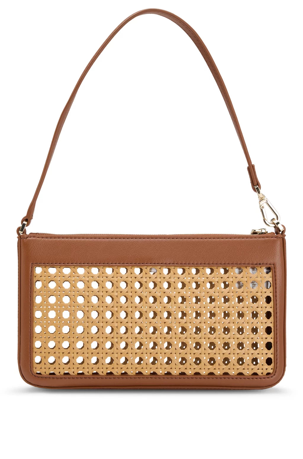 BOSS WOVEN SHOULDER BAG WITH PARTIALLY DETACHABLE HANDLE