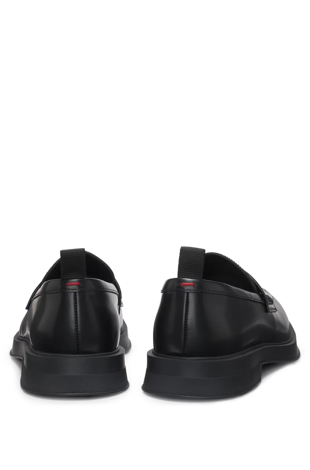 Hugo Brush-off leather loafers with padded strap