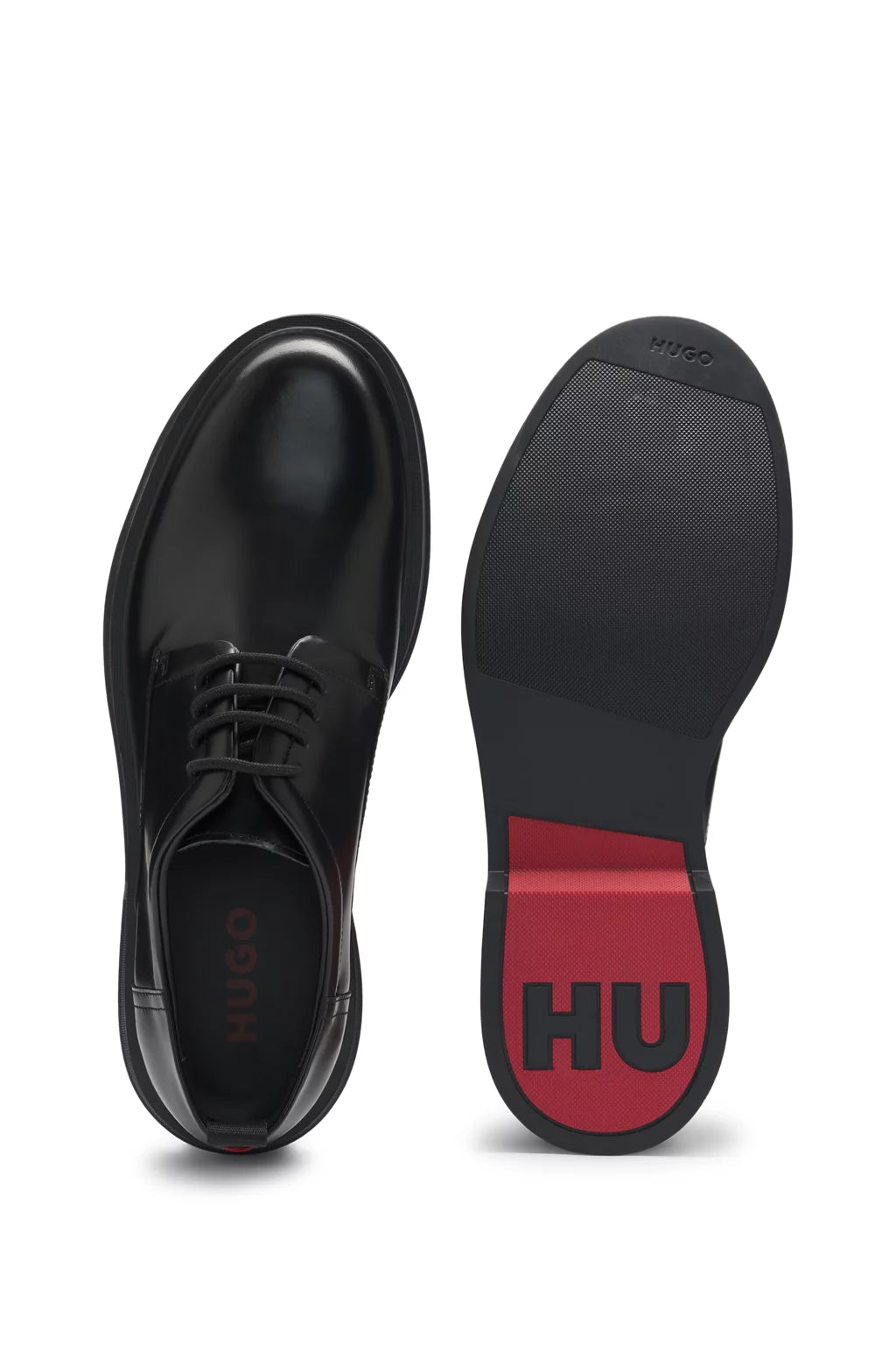 Hugo Derby shoes in brush-off leather