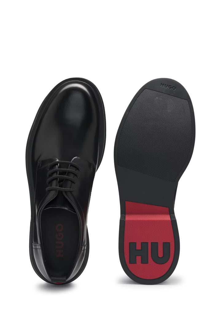 Hugo Derby shoes in brush-off leather