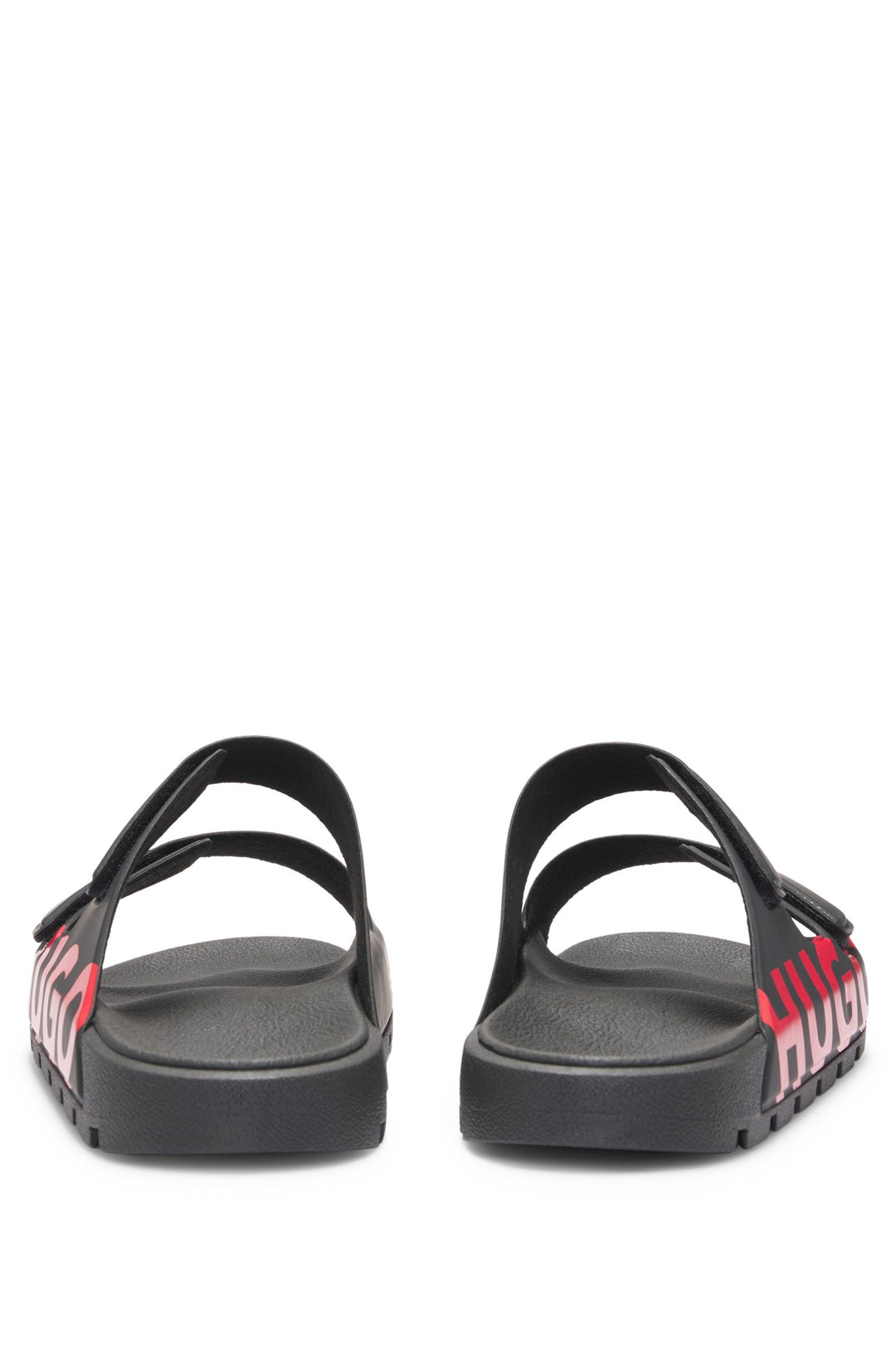 Hugo Logo sandals with double touch-closure straps
