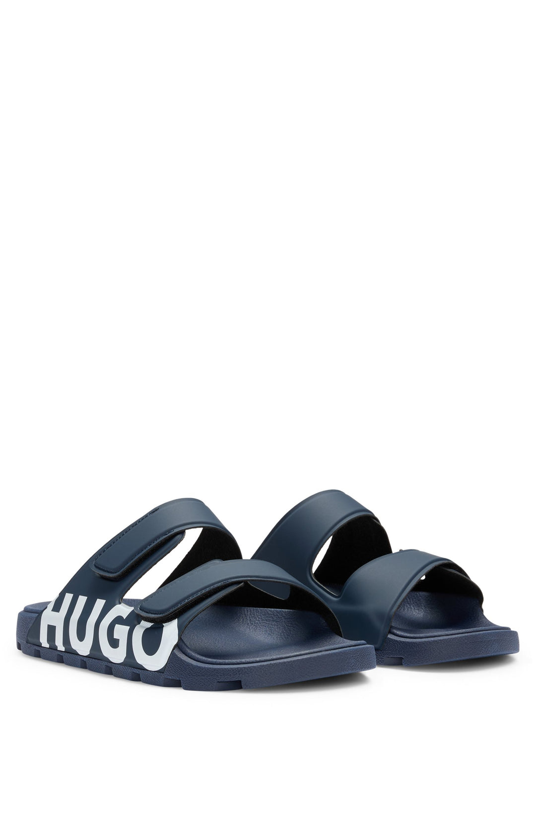Hugo Logo sandals with double touch-closure straps