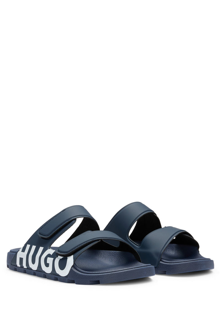 Hugo Logo sandals with double touch-closure straps