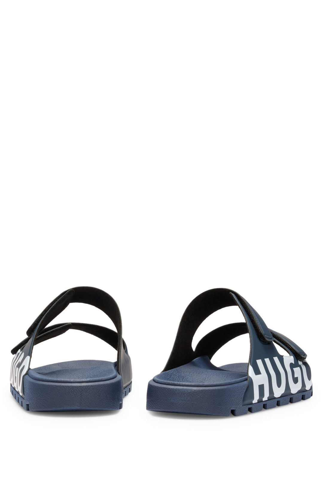 Hugo Logo sandals with double touch-closure straps