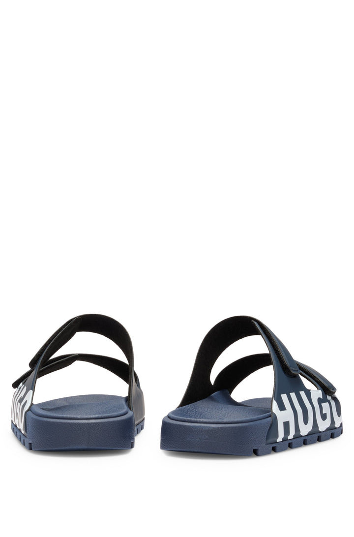 Hugo Logo sandals with double touch-closure straps