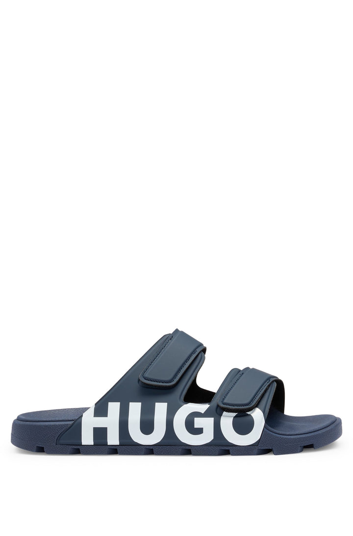 Hugo Logo sandals with double touch-closure straps