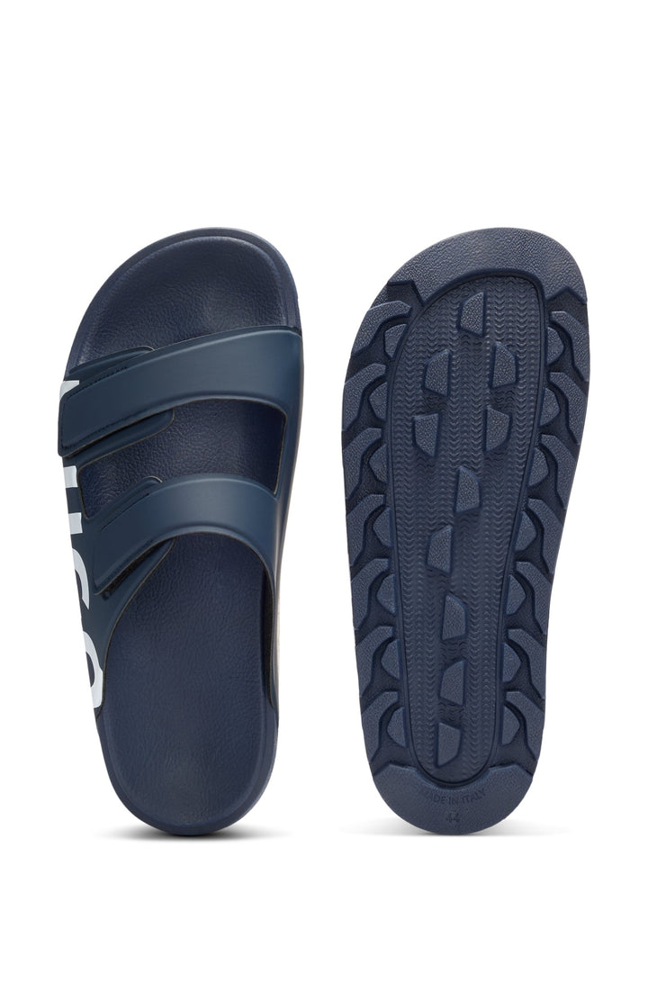 Hugo Logo sandals with double touch-closure straps
