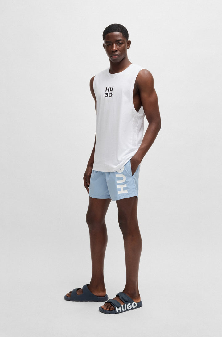 Hugo Logo sandals with double touch-closure straps