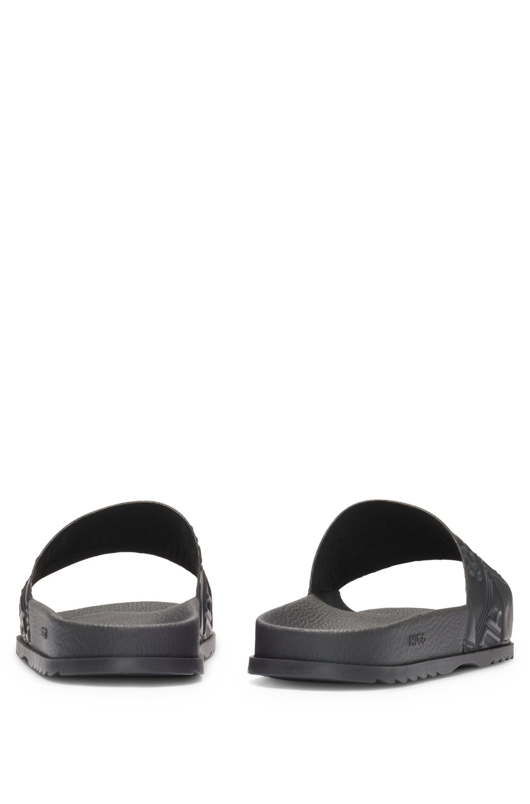 Hugo Italian-made slides with mixed logos