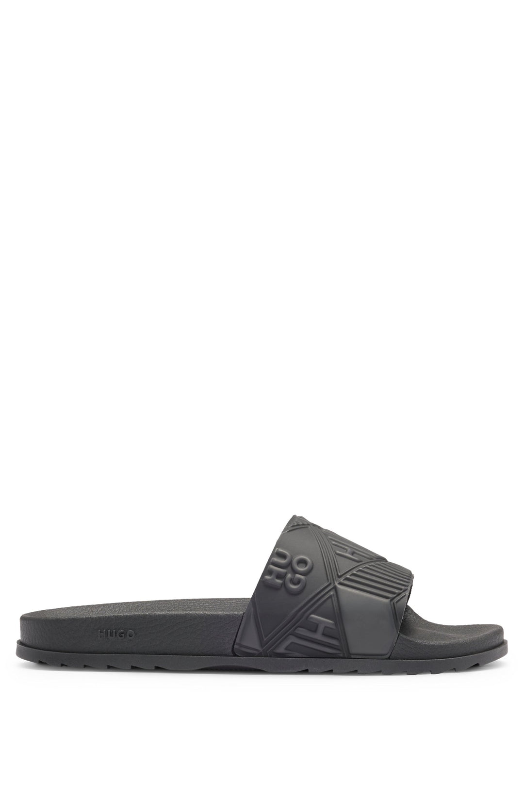Hugo Italian-made slides with mixed logos