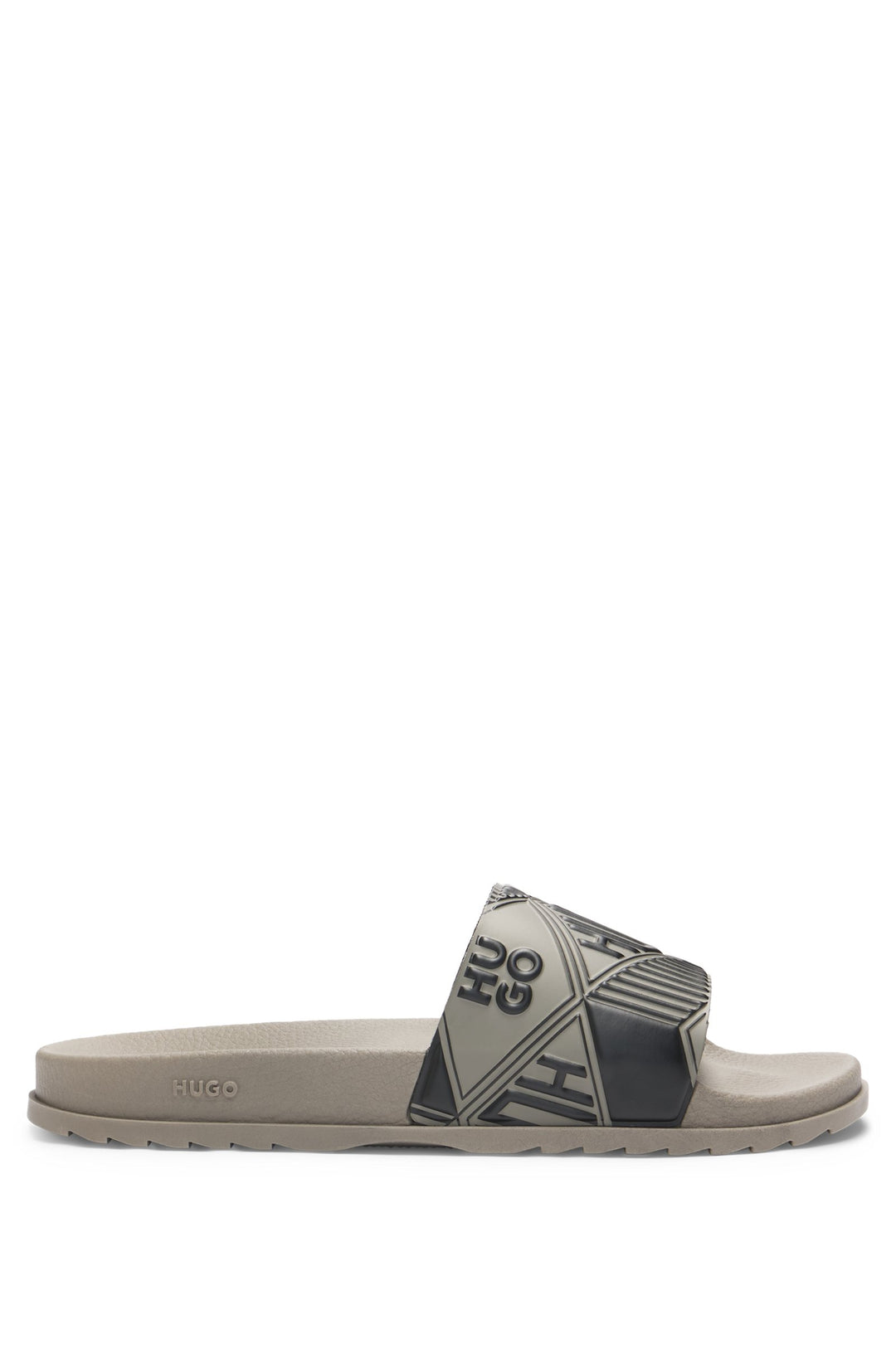 Hugo Italian-made slides with mixed logos