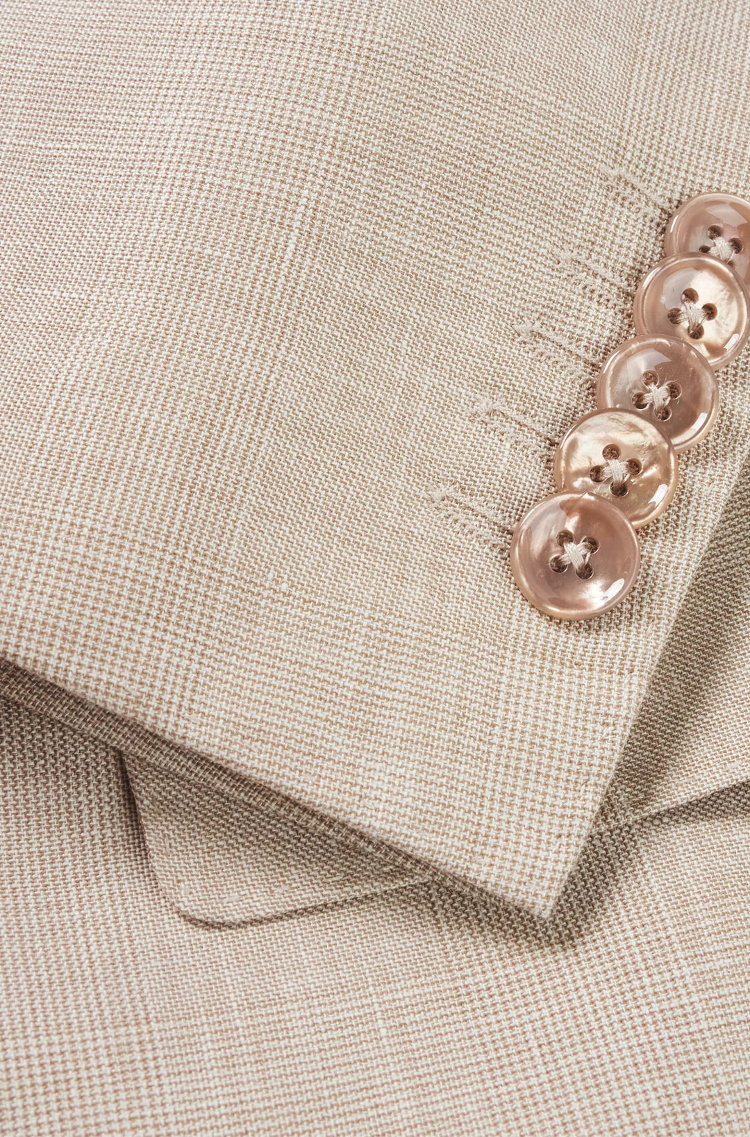 Boss Slim-fit suit in checked linen, wool and silk