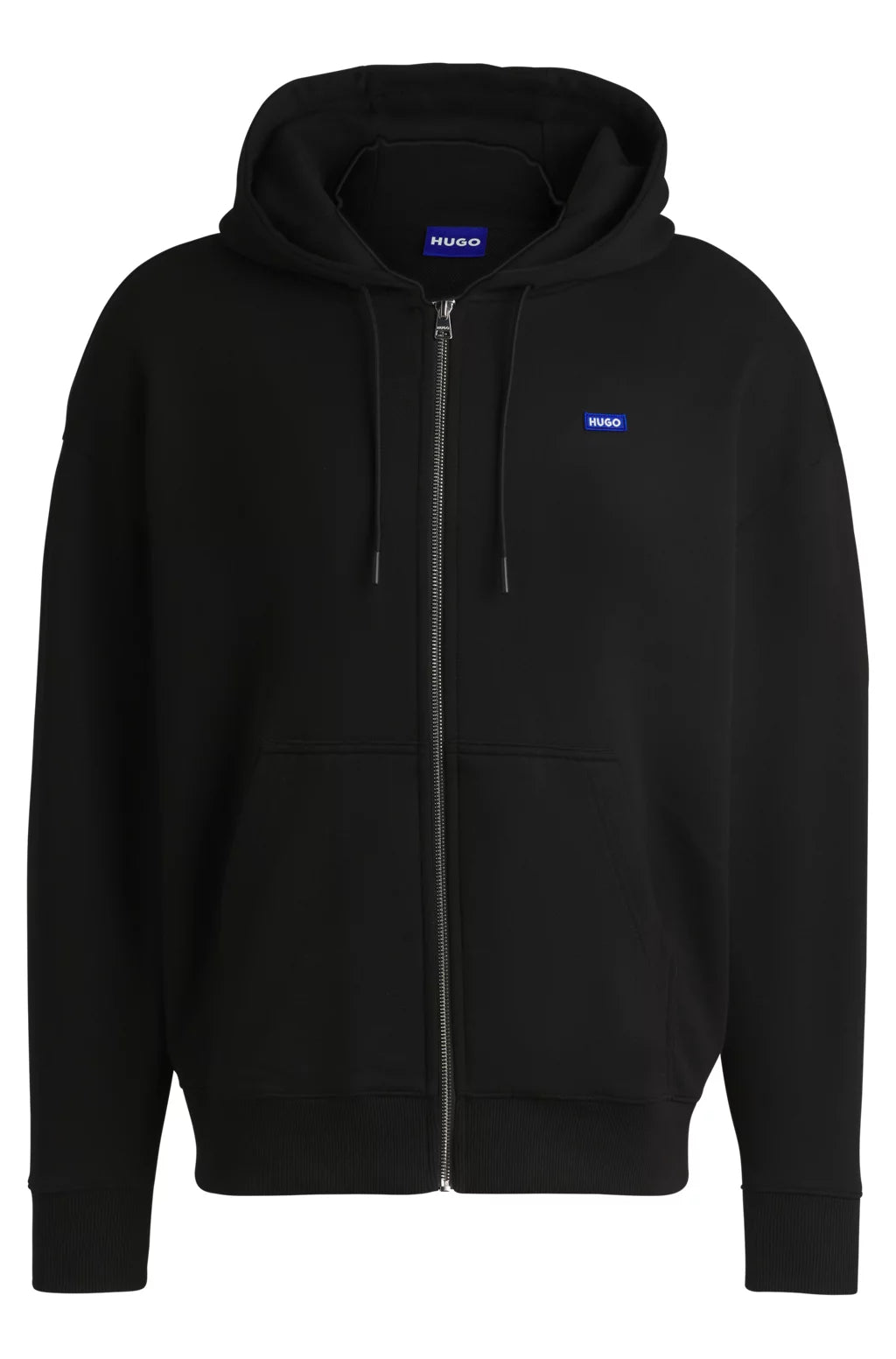 HUGO ALL-GENDER RELAXED-FIT HOODIE IN COTTON TERRY