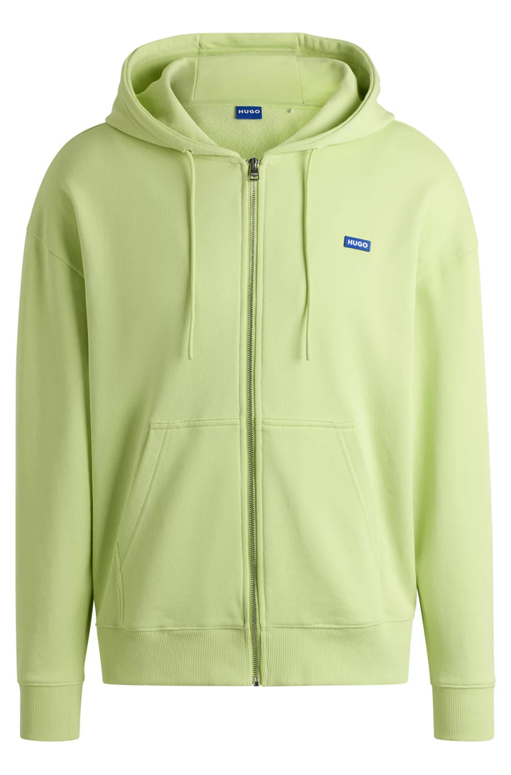 HUGO ALL-GENDER RELAXED-FIT HOODIE IN COTTON TERRY
