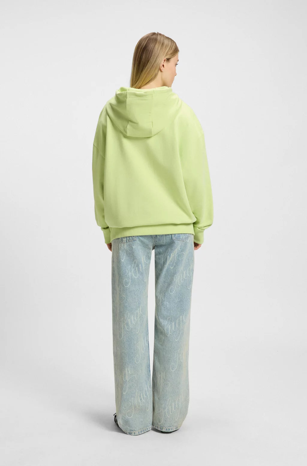HUGO ALL-GENDER RELAXED-FIT HOODIE IN COTTON TERRY