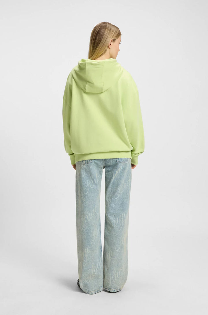 HUGO ALL-GENDER RELAXED-FIT HOODIE IN COTTON TERRY