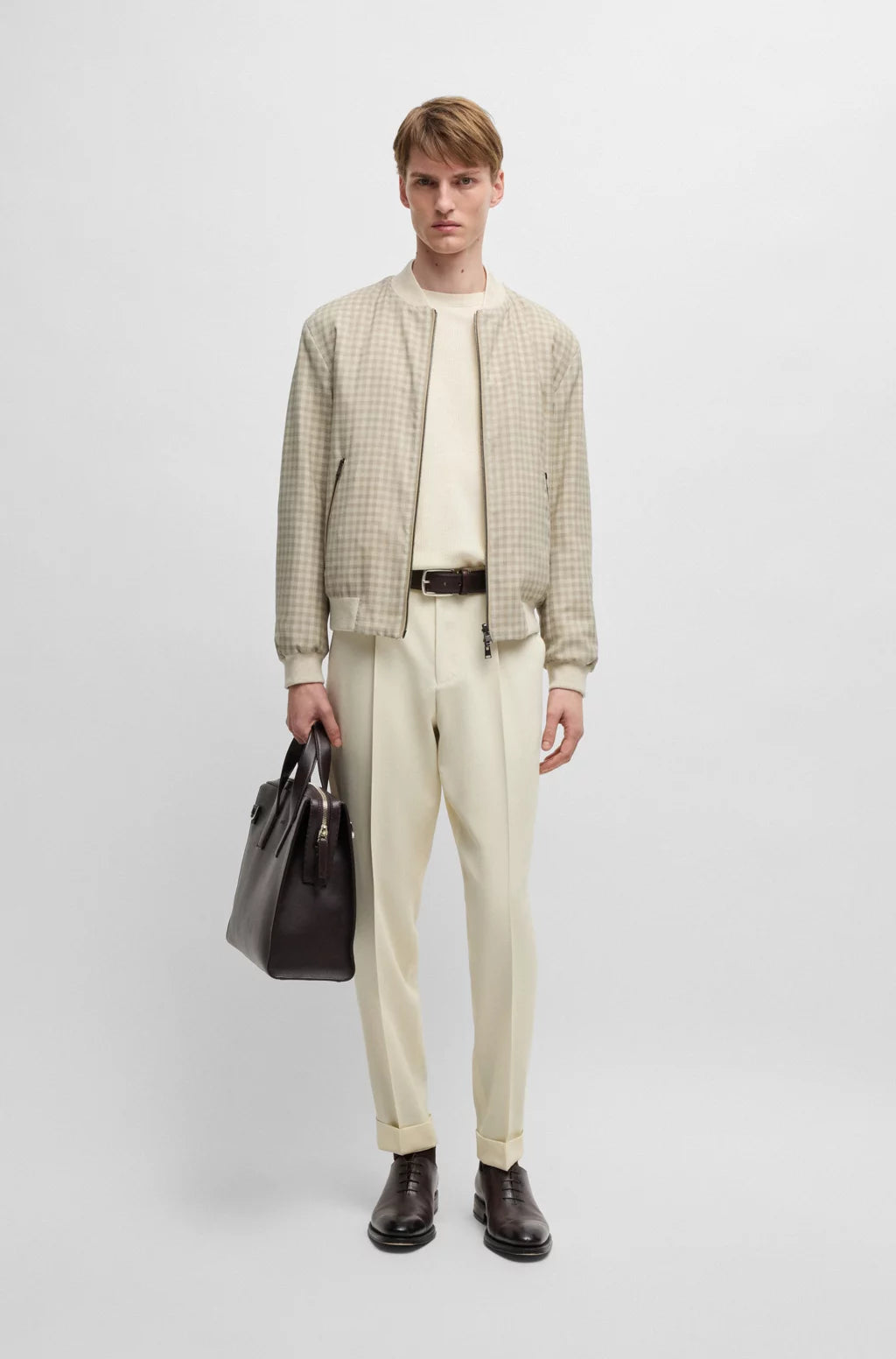 BOSS Reversible jacket with water-repellent finish