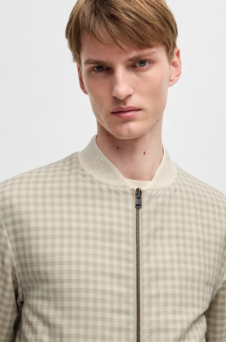 BOSS Reversible jacket with water-repellent finish