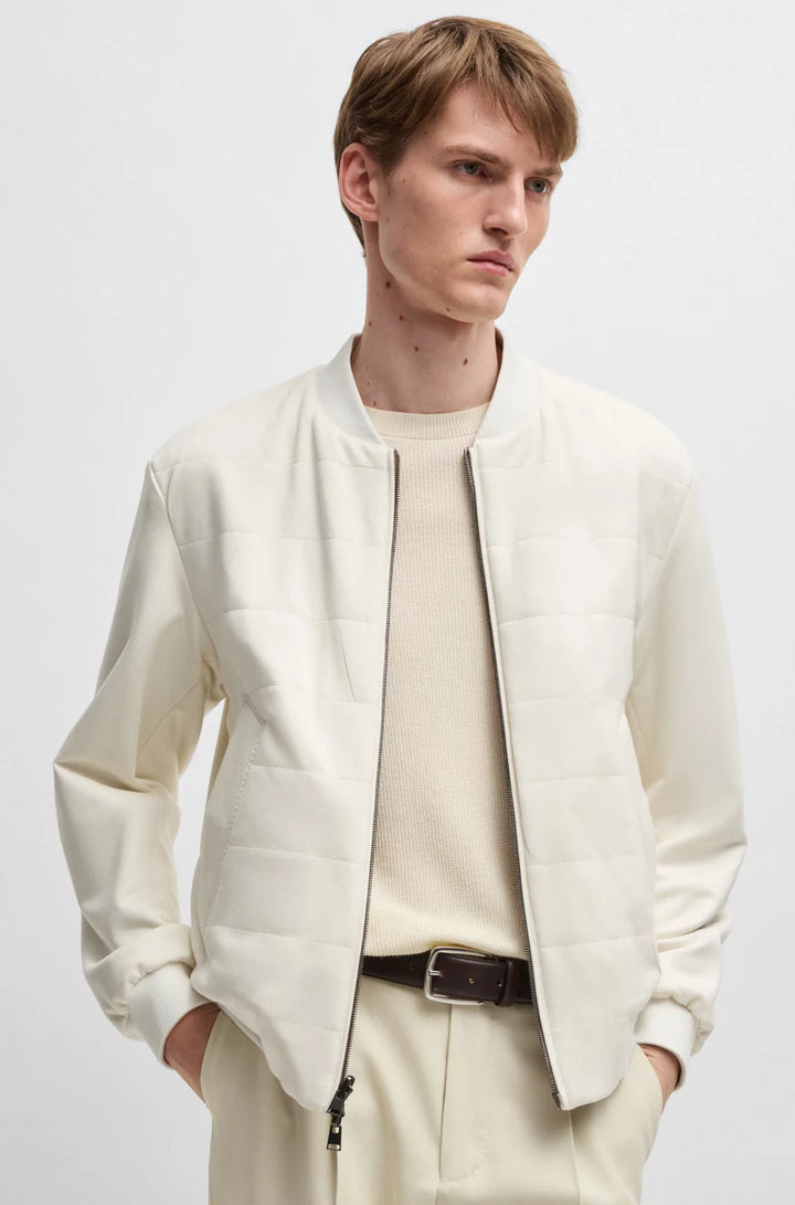 BOSS Reversible jacket with water-repellent finish