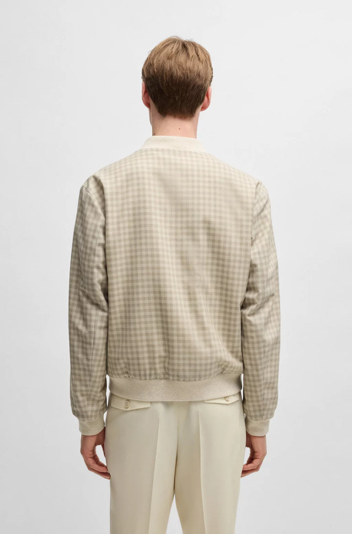BOSS Reversible jacket with water-repellent finish