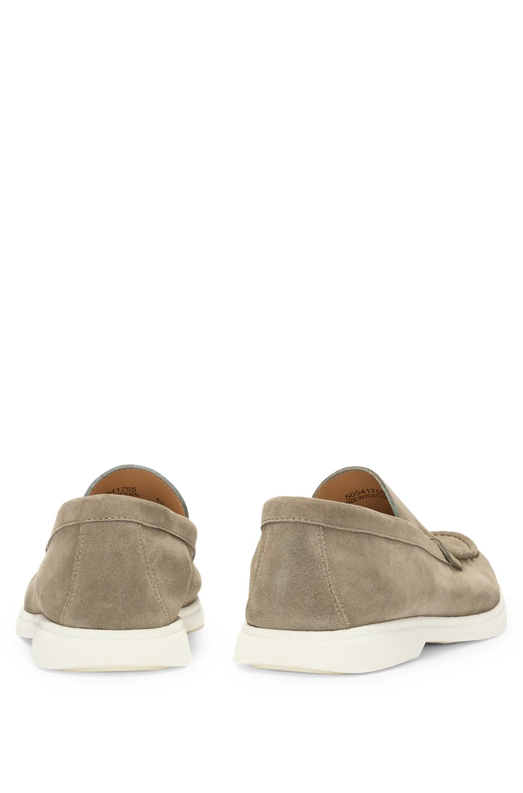 Boss Suede loafers with contrast outsole