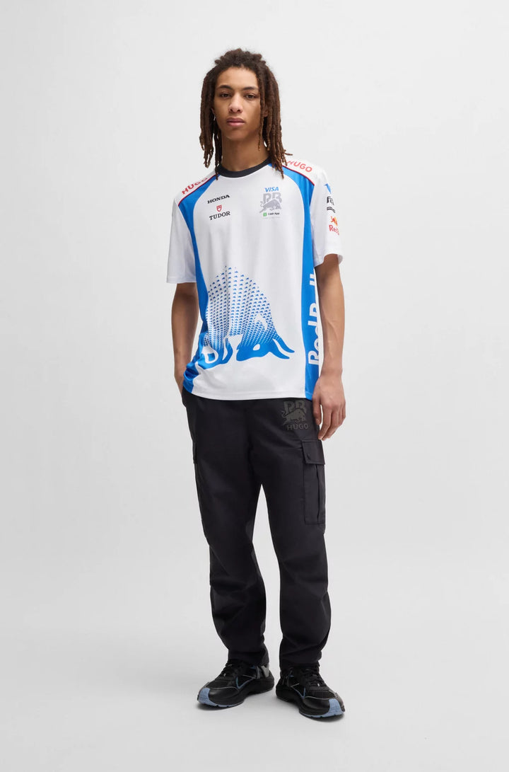 HUGO X VCARB FANWEAR T-SHIRT WITH DEGRADÉ BULL MOTIF