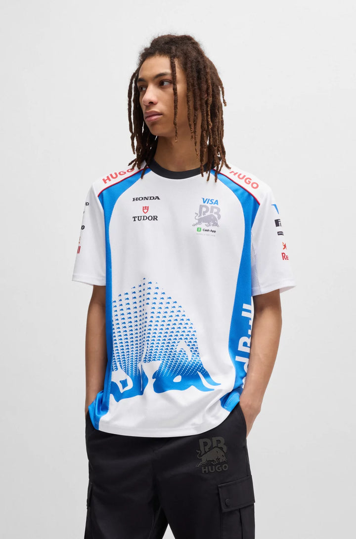 HUGO X VCARB FANWEAR T-SHIRT WITH DEGRADÉ BULL MOTIF