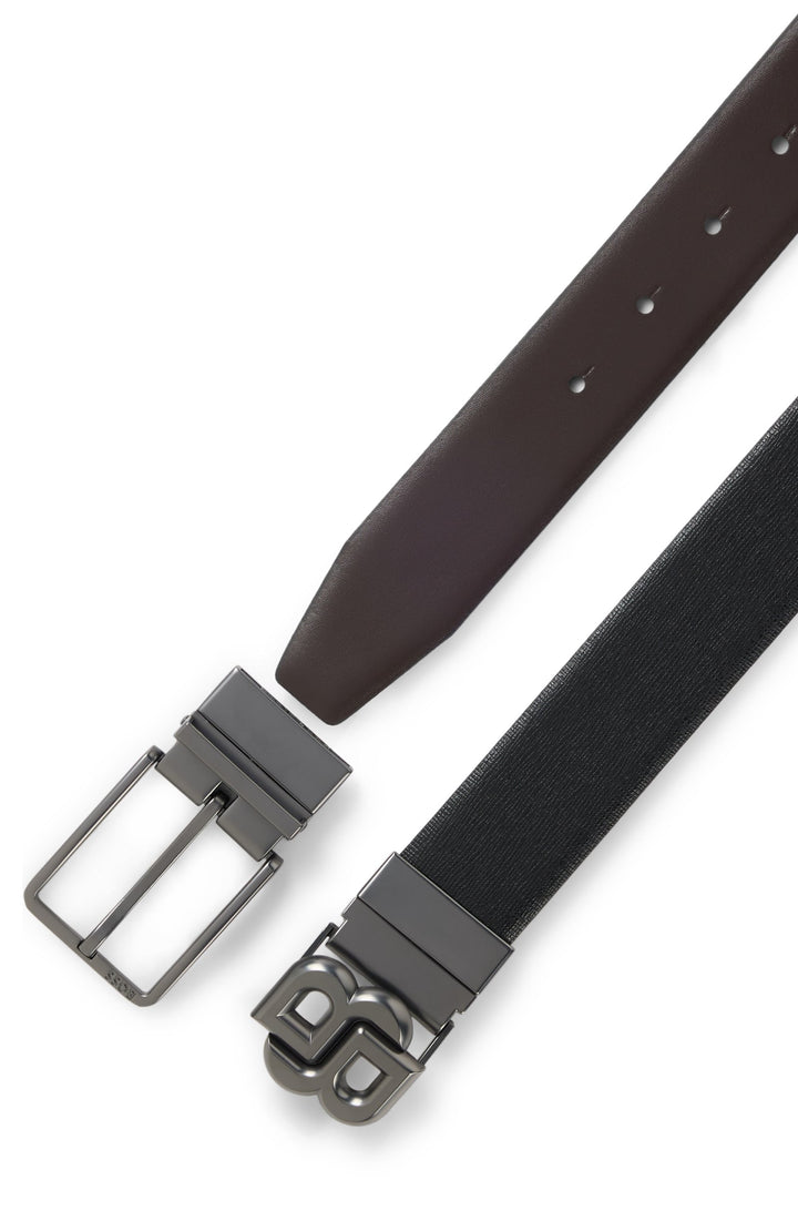 Boss Gift-boxed reversible belt with Double B monogram buckle