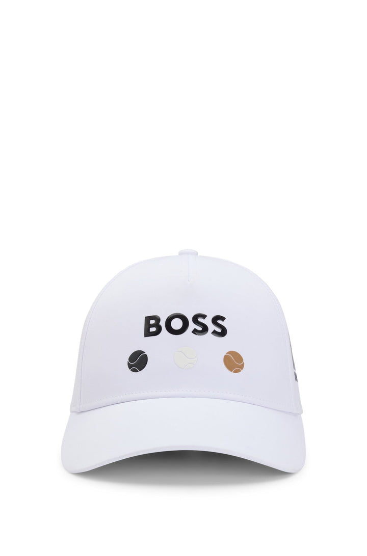 Boss Logo-detailed cap in stretch nylon