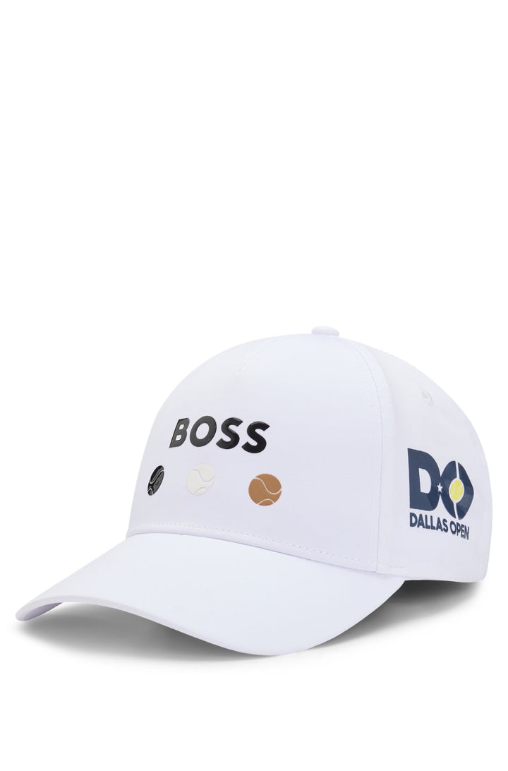 Boss Logo-detailed cap in stretch nylon