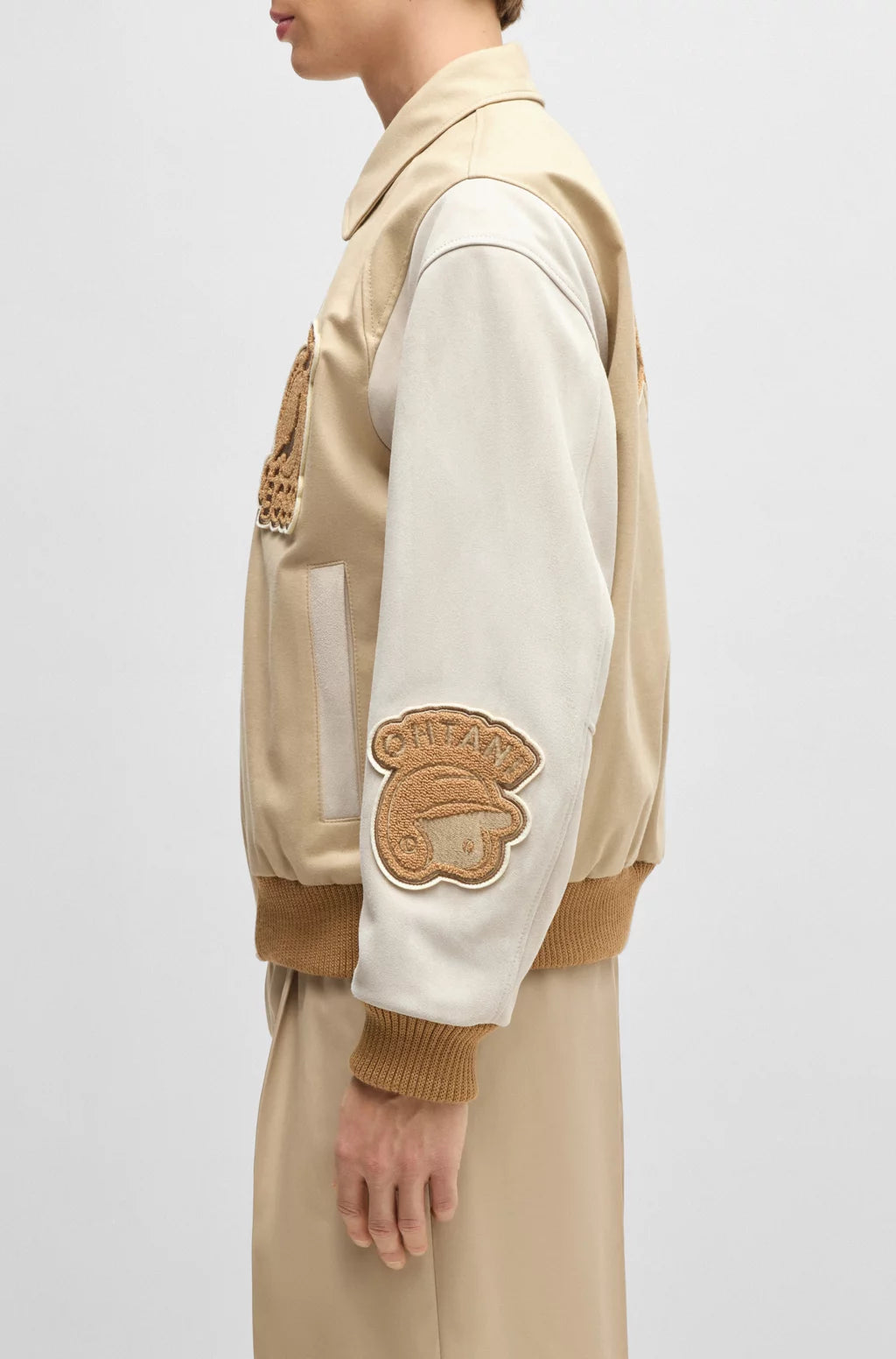 BOSS x Shohei Ohtani varsity jacket with special artwork