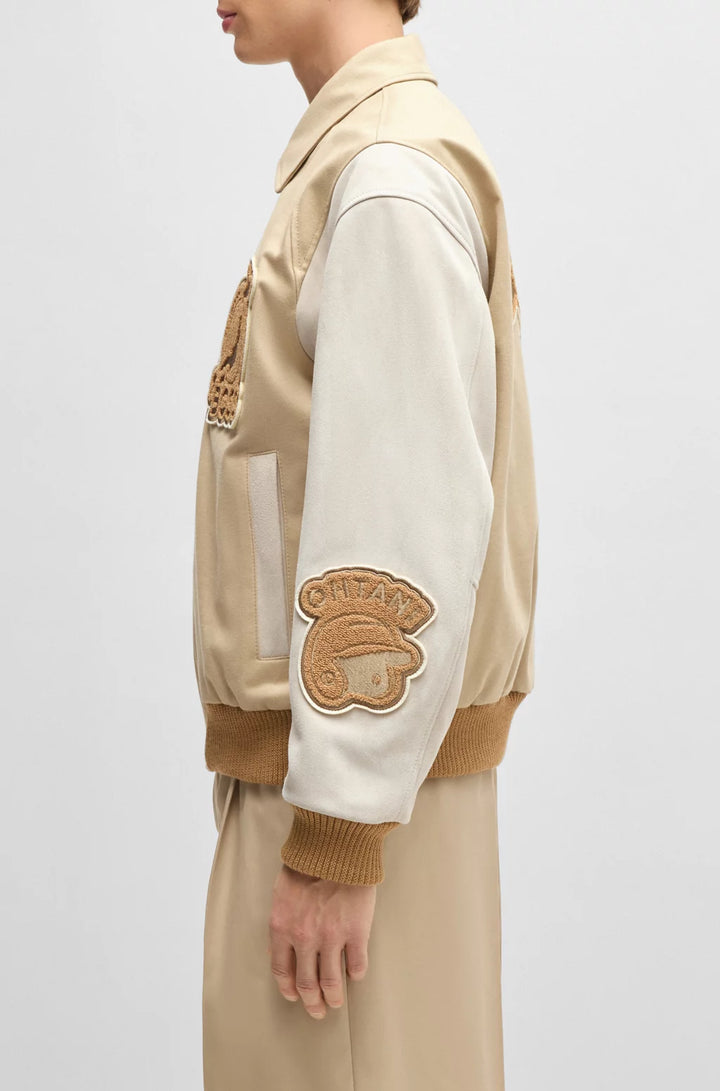 BOSS x Shohei Ohtani varsity jacket with special artwork
