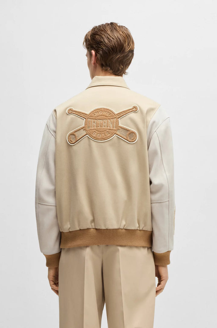 BOSS x Shohei Ohtani varsity jacket with special artwork