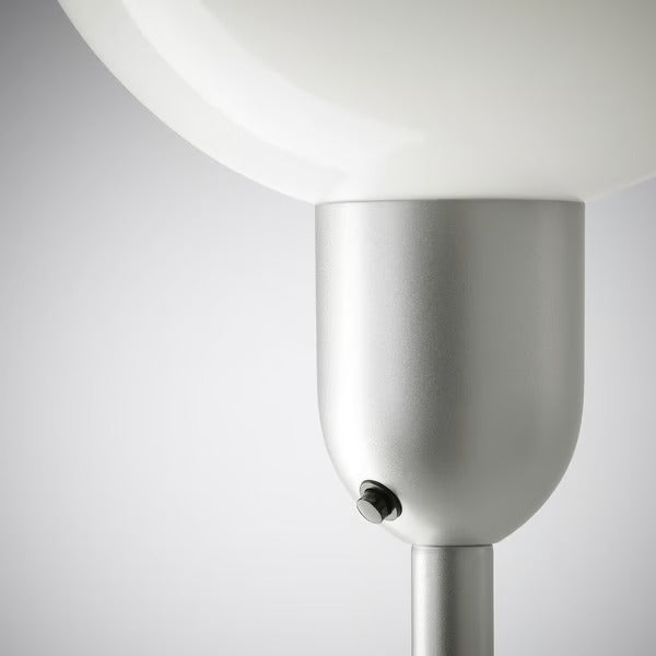 IKEA HEKTOGRAM Floor uplighter, silver color/white