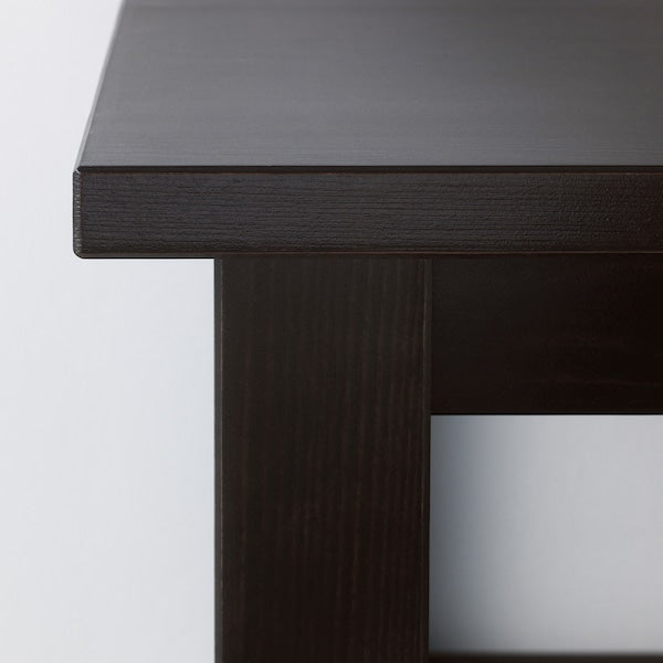 IKEA HEMNES Coffee table, black-brown, 35 3/8x35 3/8 "