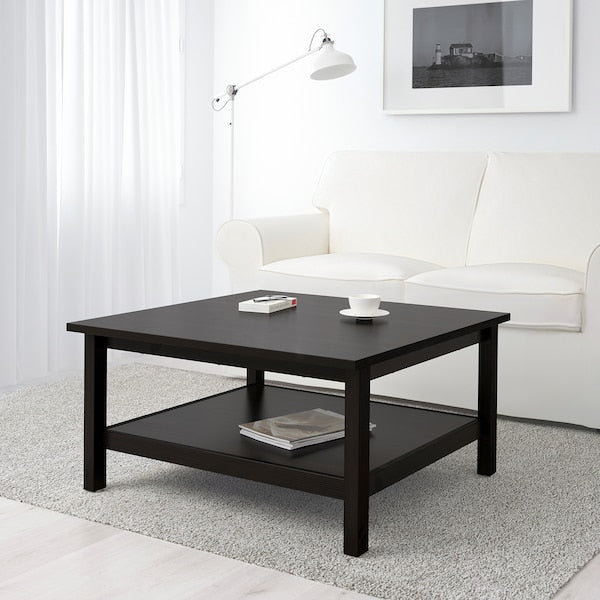 IKEA HEMNES Coffee table, black-brown, 35 3/8x35 3/8 "