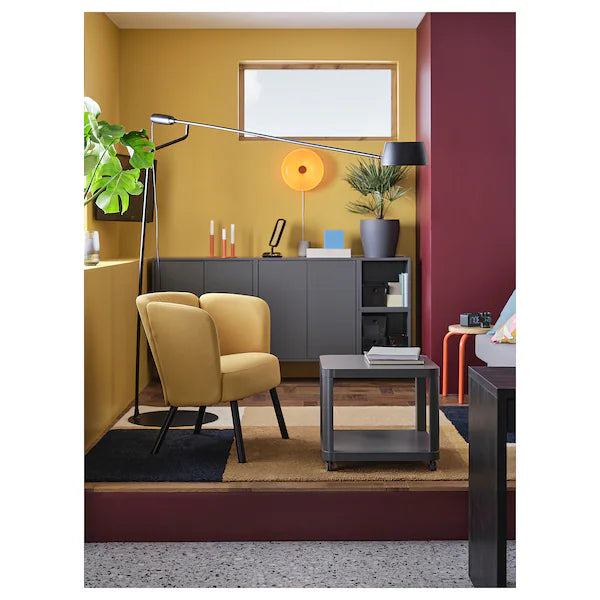 IKEA HERRÅKRA Armchair, Diseröd dark yellow